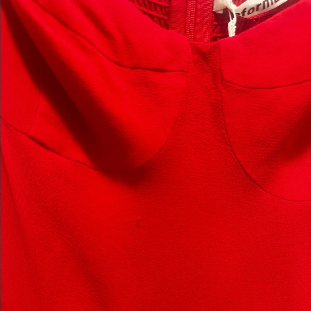 Reformation Kourtney Dress in Red - Picture 8 of 9
